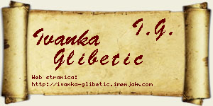 Ivanka Glibetić vizit kartica